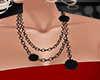 black rose 3 pendants