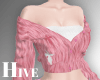 <Hv>Cross Cadigan - Pink