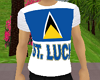 St.Lucia flag male top