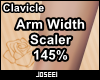 Arm Width Scaler 145%