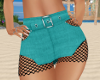 SR~ Turquoise Net Skirt