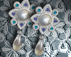 Saphyre & Pearl Earrings