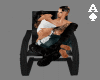 (A)Black Cuddle Chair