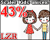 Scaler Kids Unisex 43%