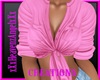 Button Pink Tie Top