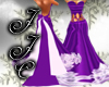 *J* xmas purple dress