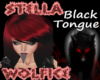 Black pointed tongue