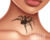 Spider Tattoo Neck ♡