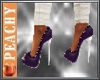 P~ heels purple & white