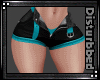 ! Censored Shorts-Teal