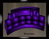 Purple Curved Sofa