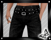 !! Black Belted Jeans
