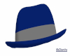 (M) Roy Blu Bowler hat 2