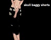 Skull baggy Shorts