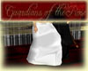GR white silk skirt