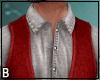 Red Western Shirt Vest