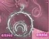 Silver Moon Earring