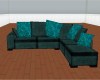 Dark Aqua Sofa
