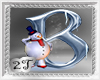 ~2T~ B  Letter Snow Man