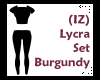 (IZ) Lycra Set Burgundy