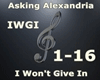 AA - I won't give in
