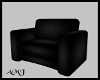 Black Curved Club Chair