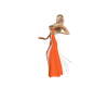 elegance white orange