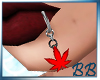 Weed Lip Ring- Red