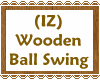 (IZ) Wooden Ball Swing