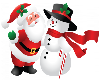 Santa and Snowman