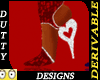 red Braded Bling boots