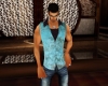 blue vest muscle shirt