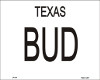 Sign Named Bud