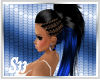 S33 Blk Blue Liv Hair