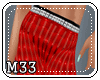 [M33]red pvc pants