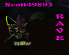Rave Skelly Hand Rod M/F