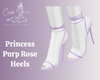 Princess Purp Rose Heels