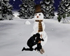 winter nights snowman 