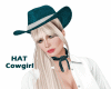 Hat Cowgirl Green+Action