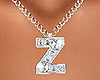 Z Letter Silver Necklace
