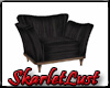 SL Blk Velvet Pose Chair