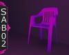 plastic chair - pink