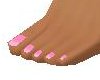 Dainty feet w/ pink toes