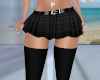 Black Plaid Ruffle Skirt
