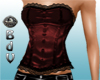 BdV  LEATHER RED CORSET