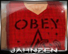 J* OBEY T-Red