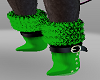 green fuzz boot