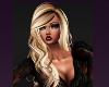 Pretty Blond Black Lace Diva Lady Model