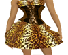 Gold/brwn leopard corset