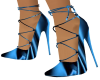 Blue Satin Dress Heels